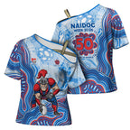 Newcastle Knights NAIDOC Week 2026 Cross Shoulder Shirt First Nations of Australia Aboriginal Mascot Rugby