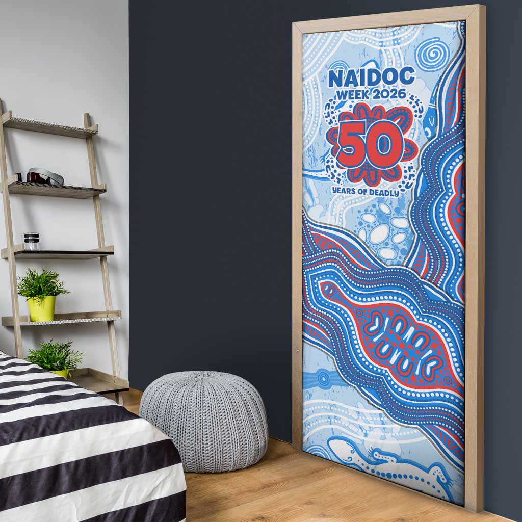 Newcastle Knights NAIDOC Week 2026 Door Cover First Nations of Australia Aboriginal Mascot Rugby