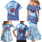 Newcastle Knights NAIDOC Week 2026 Family Matching Mermaid Dress and Hawaiian Shirt First Nations of Australia Aboriginal Mascot Rugby