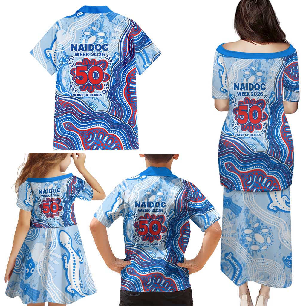 Newcastle Knights NAIDOC Week 2026 Family Matching Puletasi and Hawaiian Shirt First Nations of Australia Aboriginal Mascot Rugby