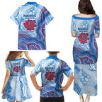 Newcastle Knights NAIDOC Week 2026 Family Matching Puletasi and Hawaiian Shirt First Nations of Australia Aboriginal Mascot Rugby