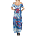 Newcastle Knights NAIDOC Week 2026 Family Matching Summer Maxi Dress and Hawaiian Shirt First Nations of Australia Aboriginal Mascot Rugby