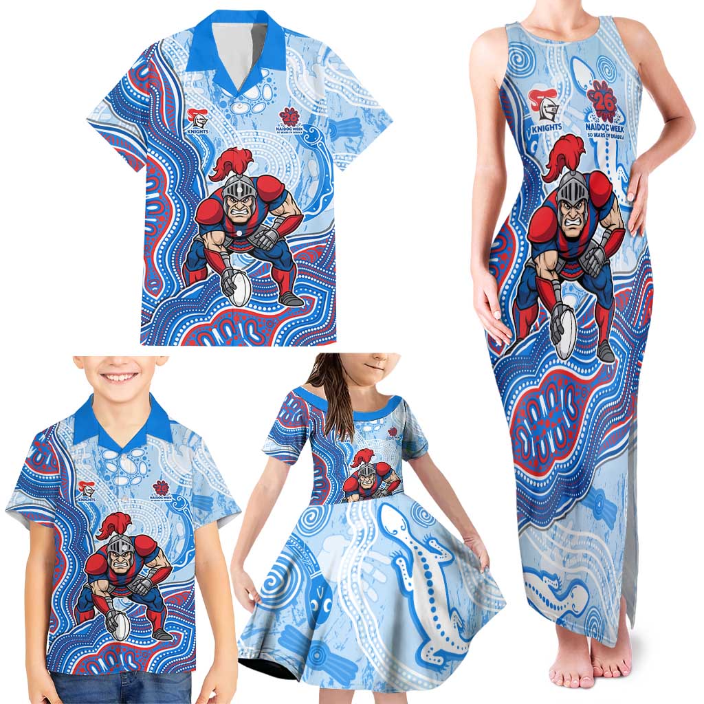 Newcastle Knights NAIDOC Week 2026 Family Matching Tank Maxi Dress and Hawaiian Shirt First Nations of Australia Aboriginal Mascot Rugby