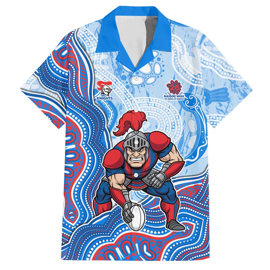 Newcastle Knights NAIDOC Week 2026 Hawaiian Shirt First Nations of Australia Aboriginal Mascot Rugby