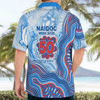 Newcastle Knights NAIDOC Week 2026 Hawaiian Shirt First Nations of Australia Aboriginal Mascot Rugby