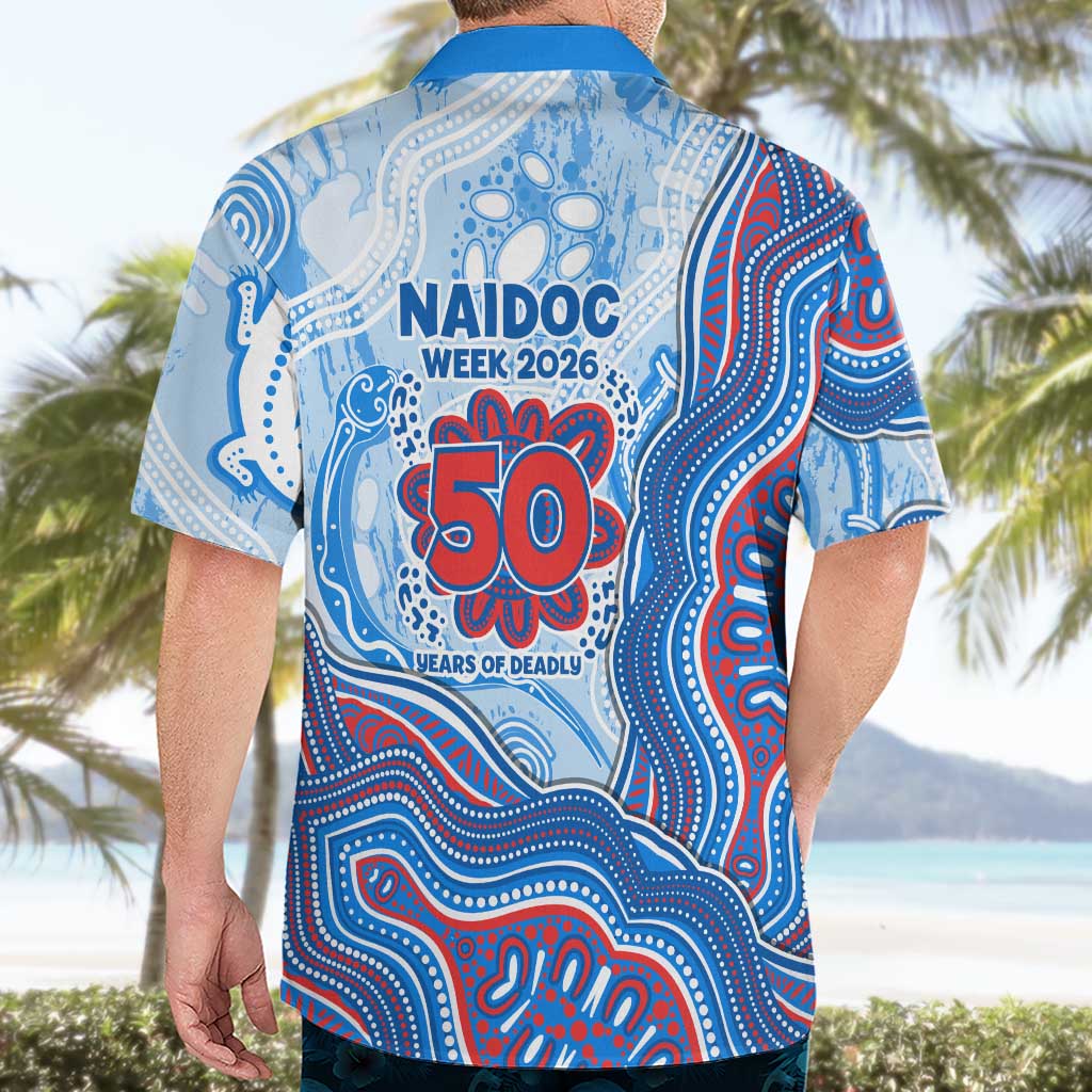 Newcastle Knights NAIDOC Week 2026 Hawaiian Shirt First Nations of Australia Aboriginal Mascot Rugby