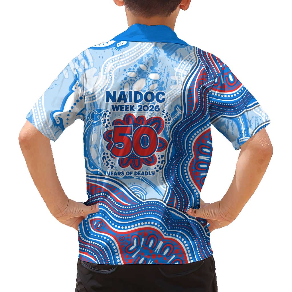 Newcastle Knights NAIDOC Week 2026 Hawaiian Shirt First Nations of Australia Aboriginal Mascot Rugby