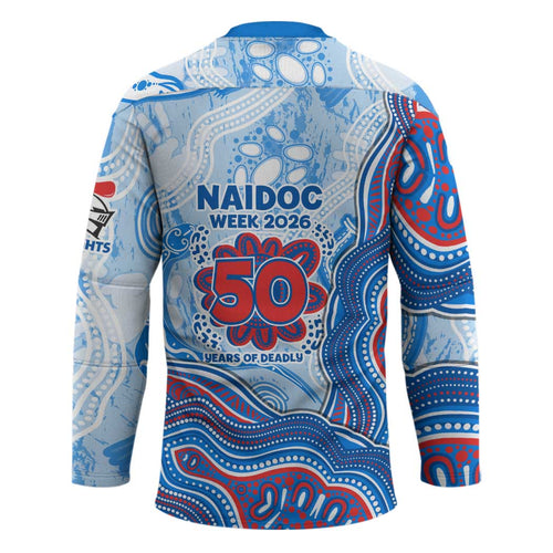 Newcastle Knights NAIDOC Week 2026 Hockey Jersey First Nations of Australia Aboriginal Mascot Rugby