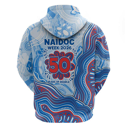 Newcastle Knights NAIDOC Week 2026 Hoodie First Nations of Australia Aboriginal Mascot Rugby
