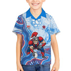 Newcastle Knights NAIDOC Week 2026 Kid Hawaiian Shirt First Nations of Australia Aboriginal Mascot Rugby
