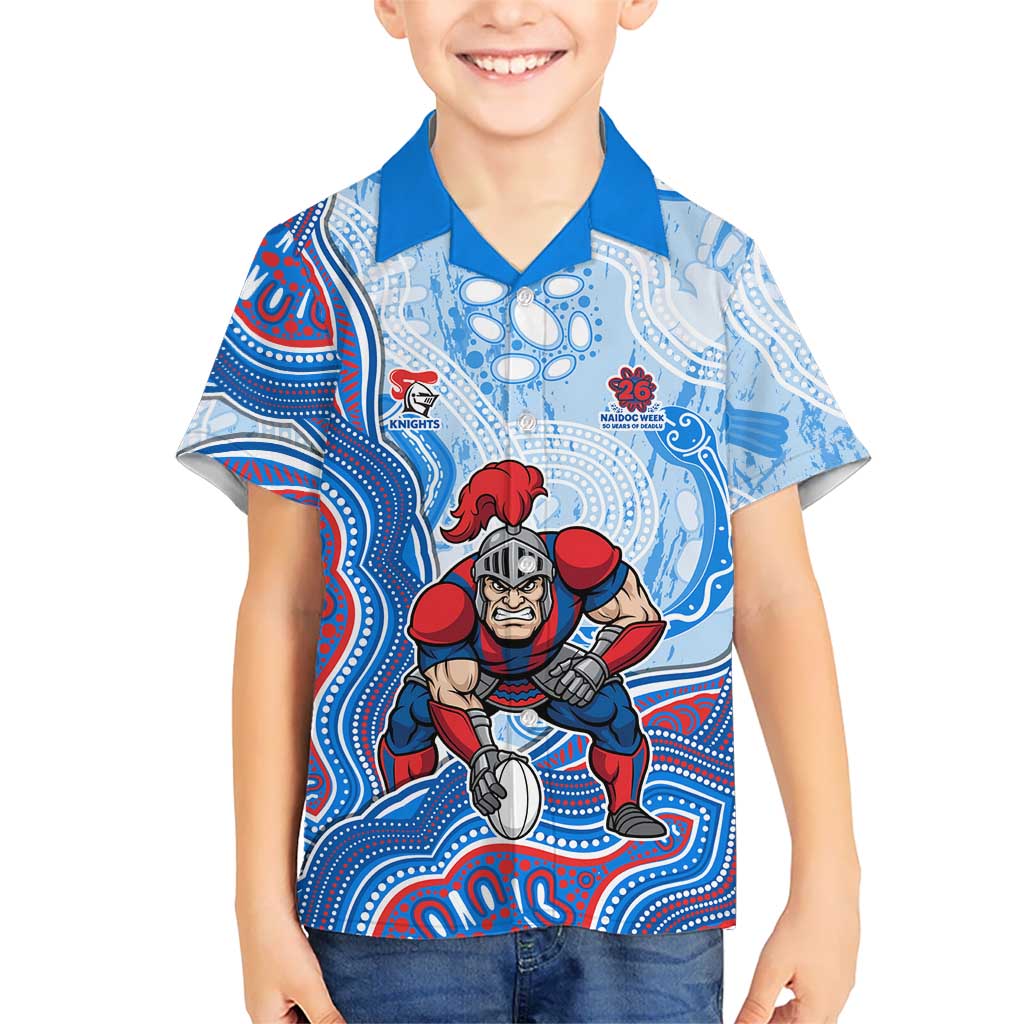 Newcastle Knights NAIDOC Week 2026 Kid Hawaiian Shirt First Nations of Australia Aboriginal Mascot Rugby