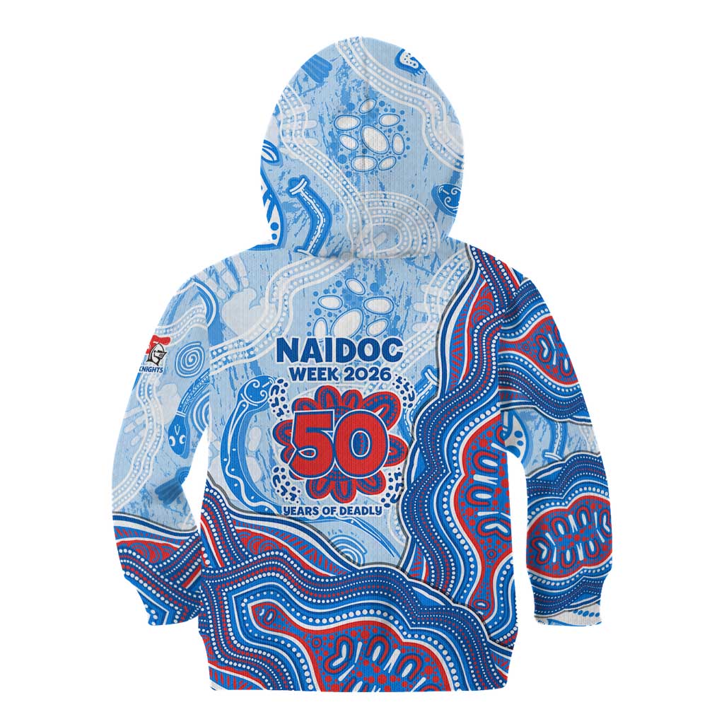 Newcastle Knights NAIDOC Week 2026 Kid Hoodie First Nations of Australia Aboriginal Mascot Rugby