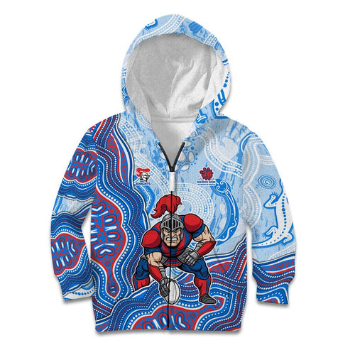 Newcastle Knights NAIDOC Week 2026 Kid Hoodie First Nations of Australia Aboriginal Mascot Rugby