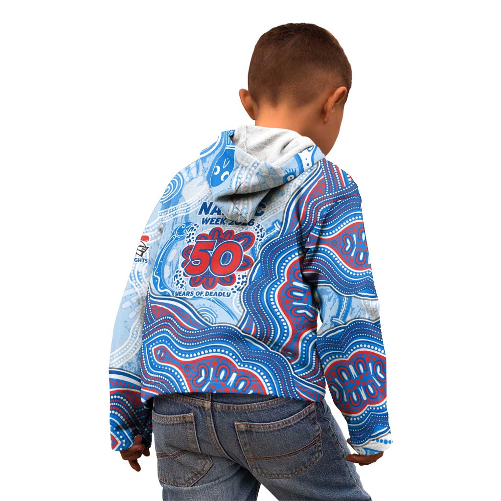 Newcastle Knights NAIDOC Week 2026 Kid Hoodie First Nations of Australia Aboriginal Mascot Rugby