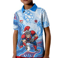 Newcastle Knights NAIDOC Week 2026 Kid Polo Shirt First Nations of Australia Aboriginal Mascot Rugby