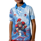Newcastle Knights NAIDOC Week 2026 Kid Polo Shirt First Nations of Australia Aboriginal Mascot Rugby