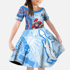 Newcastle Knights NAIDOC Week 2026 Kid Short Sleeve Dress First Nations of Australia Aboriginal Mascot Rugby