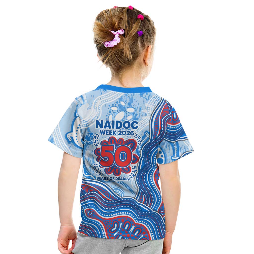 Newcastle Knights NAIDOC Week 2026 Kid T Shirt First Nations of Australia Aboriginal Mascot Rugby
