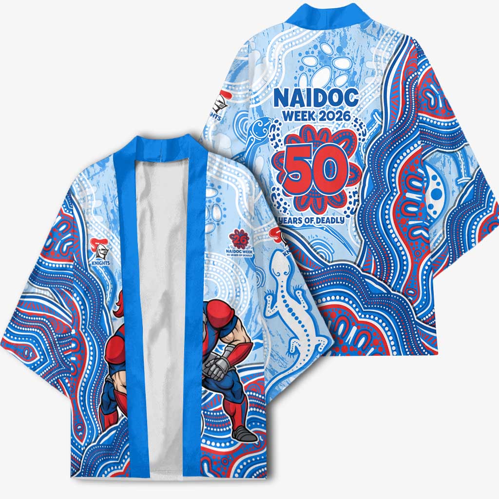 Newcastle Knights NAIDOC Week 2026 Kimono First Nations of Australia Aboriginal Mascot Rugby