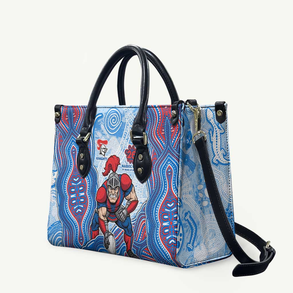 Newcastle Knights NAIDOC Week 2026 Leather Bag First Nations of Australia Aboriginal Mascot Rugby