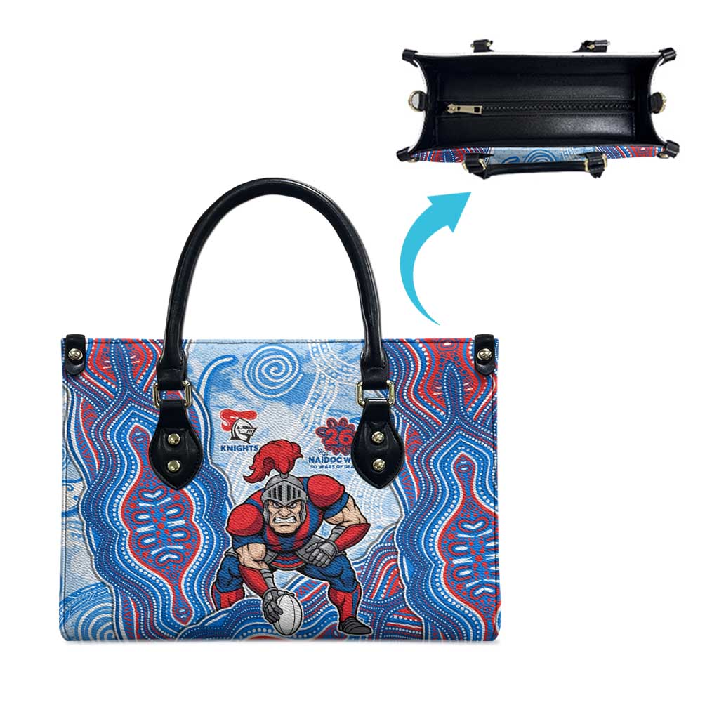 Newcastle Knights NAIDOC Week 2026 Leather Bag First Nations of Australia Aboriginal Mascot Rugby
