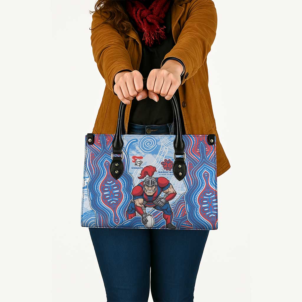 Newcastle Knights NAIDOC Week 2026 Leather Bag First Nations of Australia Aboriginal Mascot Rugby