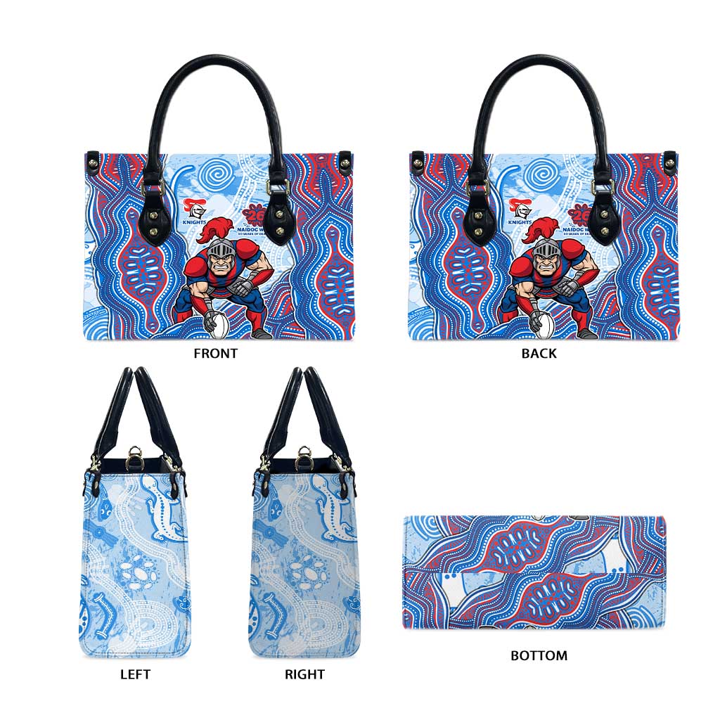 Newcastle Knights NAIDOC Week 2026 Leather Bag First Nations of Australia Aboriginal Mascot Rugby
