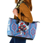 Newcastle Knights NAIDOC Week 2026 Leather Tote Bag First Nations of Australia Aboriginal Mascot Rugby