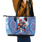Newcastle Knights NAIDOC Week 2026 Leather Tote Bag First Nations of Australia Aboriginal Mascot Rugby