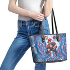 Newcastle Knights NAIDOC Week 2026 Leather Tote Bag First Nations of Australia Aboriginal Mascot Rugby