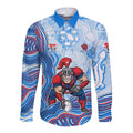Newcastle Knights NAIDOC Week 2026 Long Sleeve Button Shirt First Nations of Australia Aboriginal Mascot Rugby
