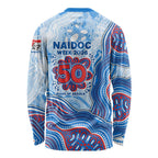 Newcastle Knights NAIDOC Week 2026 Long Sleeve Shirt First Nations of Australia Aboriginal Mascot Rugby
