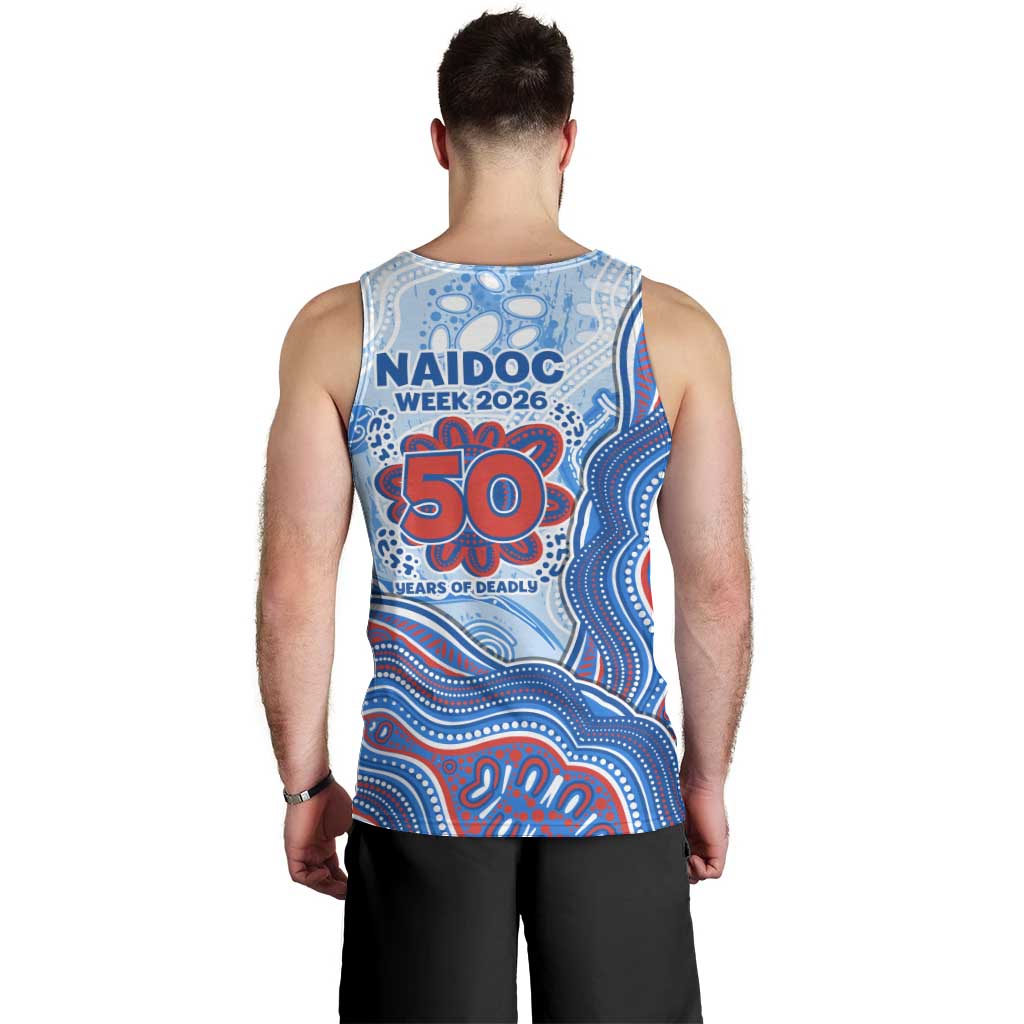 Newcastle Knights NAIDOC Week 2026 Men Tank Top First Nations of Australia Aboriginal Mascot Rugby