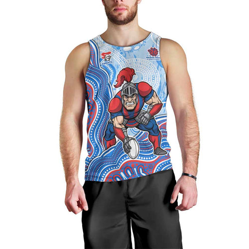Newcastle Knights NAIDOC Week 2026 Men Tank Top First Nations of Australia Aboriginal Mascot Rugby