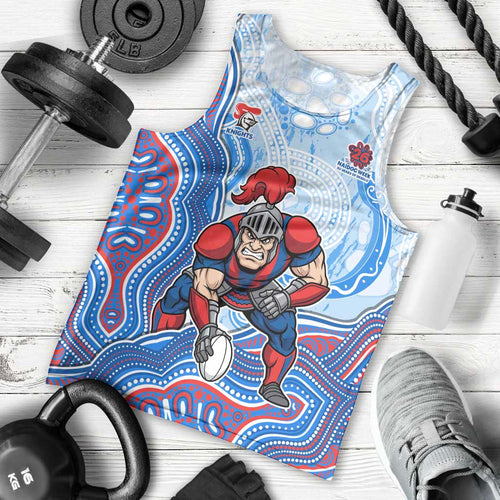 Newcastle Knights NAIDOC Week 2026 Men Tank Top First Nations of Australia Aboriginal Mascot Rugby