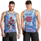 Newcastle Knights NAIDOC Week 2026 Men Tank Top First Nations of Australia Aboriginal Mascot Rugby