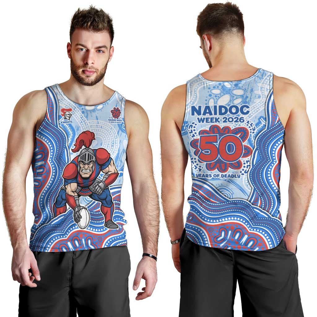 Newcastle Knights NAIDOC Week 2026 Men Tank Top First Nations of Australia Aboriginal Mascot Rugby