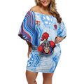 Newcastle Knights NAIDOC Week 2026 Off Shoulder Short Dress First Nations of Australia Aboriginal Mascot Rugby