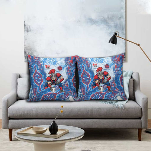 Newcastle Knights NAIDOC Week 2026 Pillow Cover First Nations of Australia Aboriginal Mascot Rugby