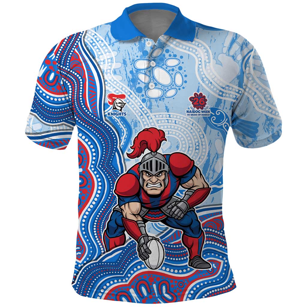 Newcastle Knights NAIDOC Week 2026 Polo Shirt First Nations of Australia Aboriginal Mascot Rugby
