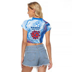 Newcastle Knights NAIDOC Week 2026 Raglan Cropped T Shirt First Nations of Australia Aboriginal Mascot Rugby