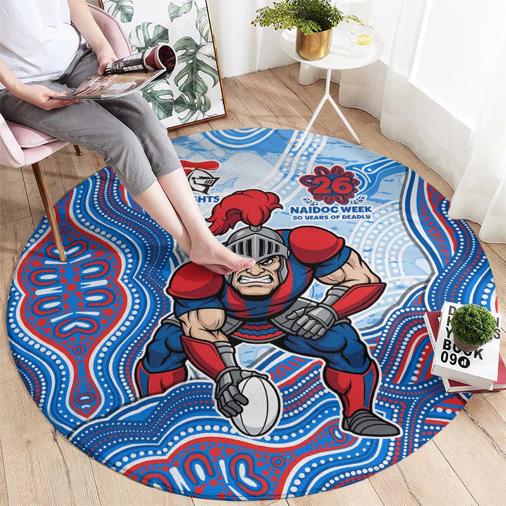 Newcastle Knights NAIDOC Week 2026 Round Carpet First Nations of Australia Aboriginal Mascot Rugby