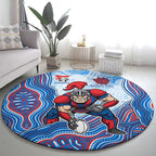 Newcastle Knights NAIDOC Week 2026 Round Carpet First Nations of Australia Aboriginal Mascot Rugby