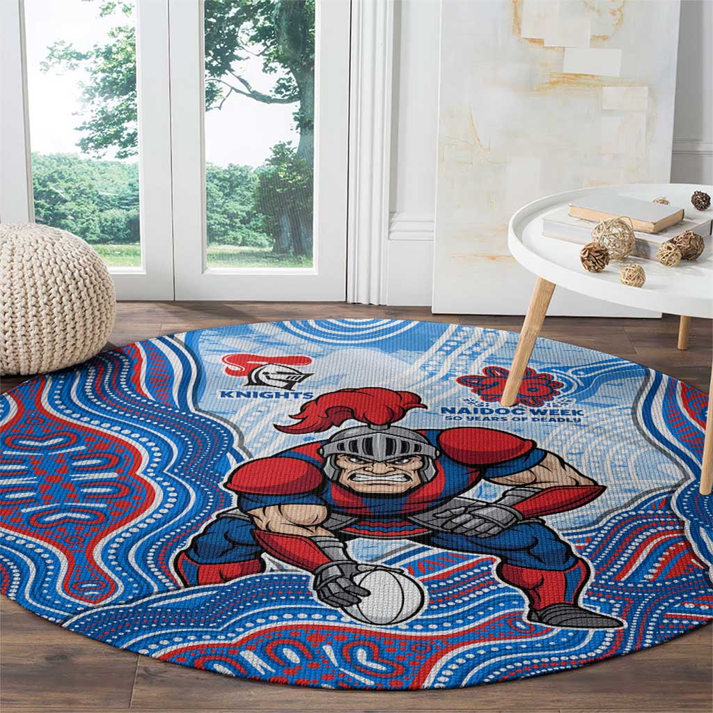 Newcastle Knights NAIDOC Week 2026 Round Carpet First Nations of Australia Aboriginal Mascot Rugby