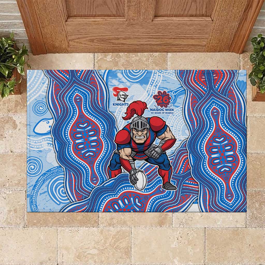 Newcastle Knights NAIDOC Week 2026 Rubber Doormat First Nations of Australia Aboriginal Mascot Rugby