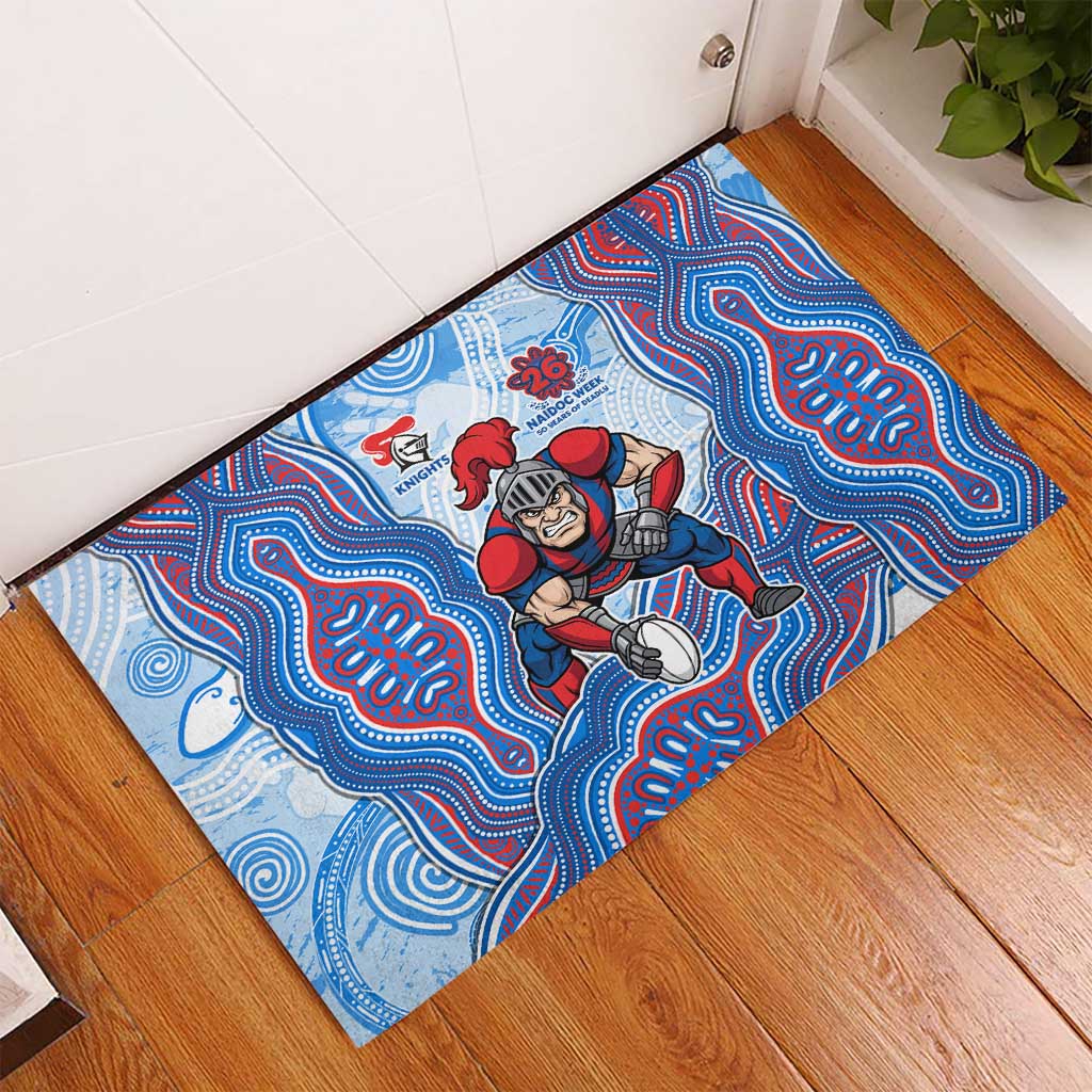 Newcastle Knights NAIDOC Week 2026 Rubber Doormat First Nations of Australia Aboriginal Mascot Rugby