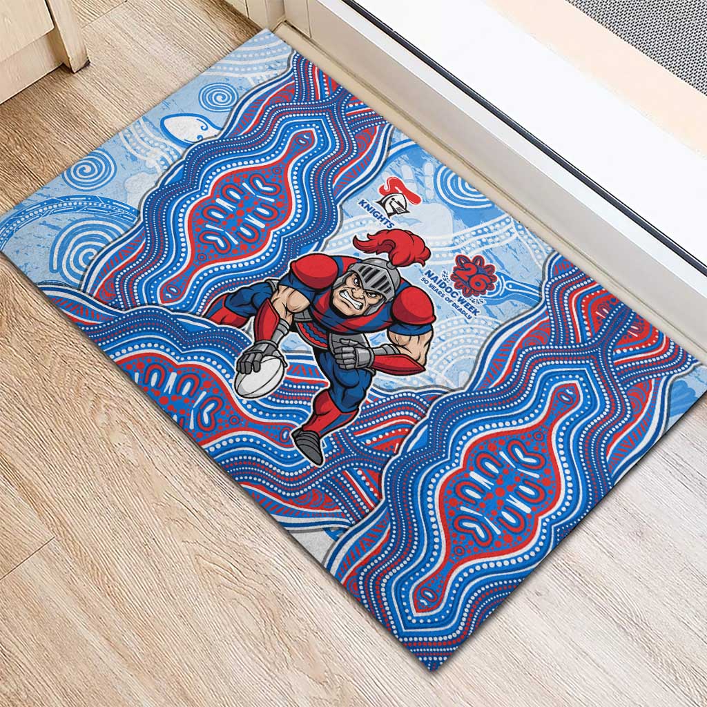 Newcastle Knights NAIDOC Week 2026 Rubber Doormat First Nations of Australia Aboriginal Mascot Rugby