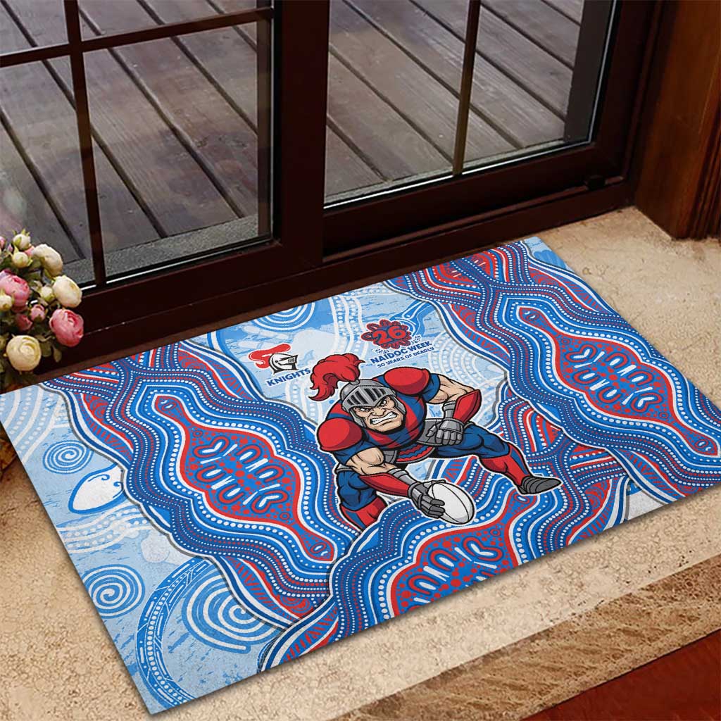 Newcastle Knights NAIDOC Week 2026 Rubber Doormat First Nations of Australia Aboriginal Mascot Rugby