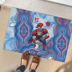 Newcastle Knights NAIDOC Week 2026 Rubber Doormat First Nations of Australia Aboriginal Mascot Rugby