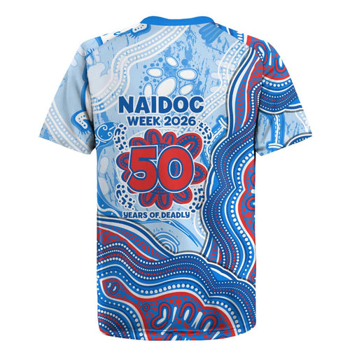 Newcastle Knights NAIDOC Week 2026 Rugby Jersey First Nations of Australia Aboriginal Mascot Rugby